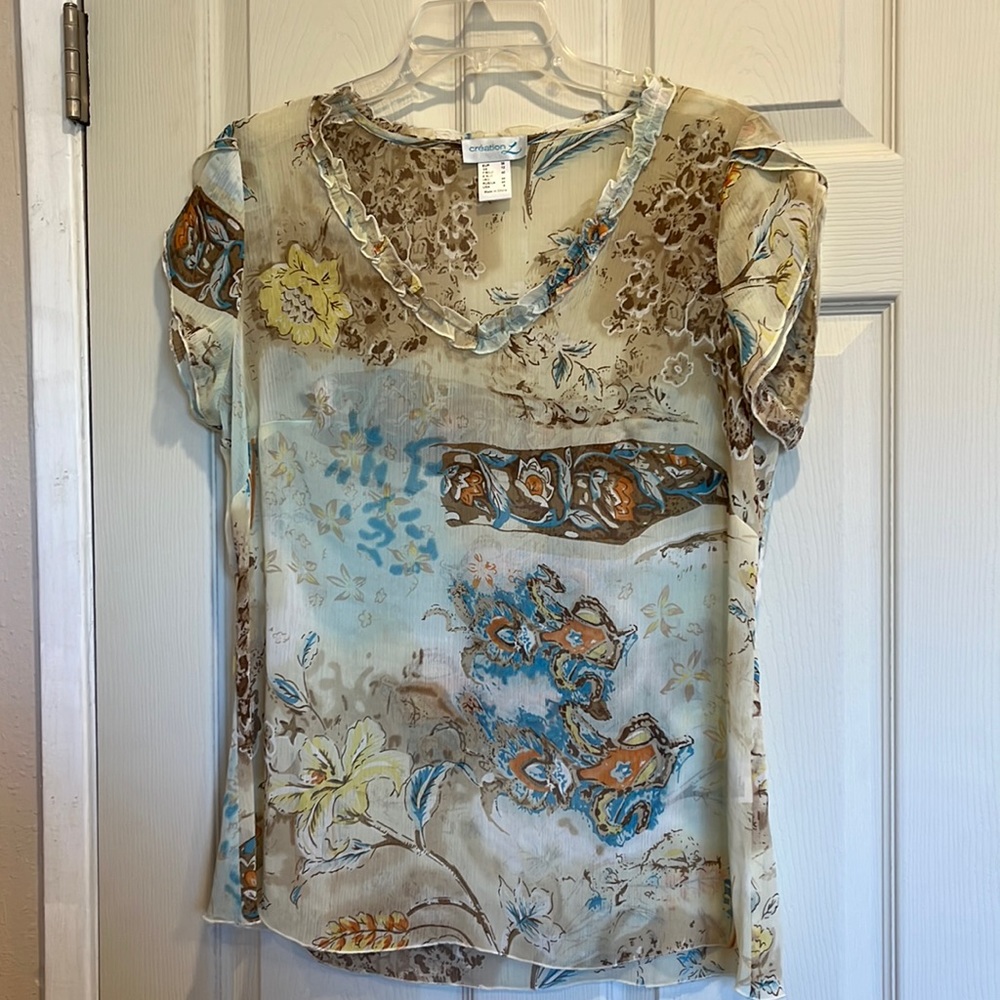 NWOT Pretty top from creationL sz 6